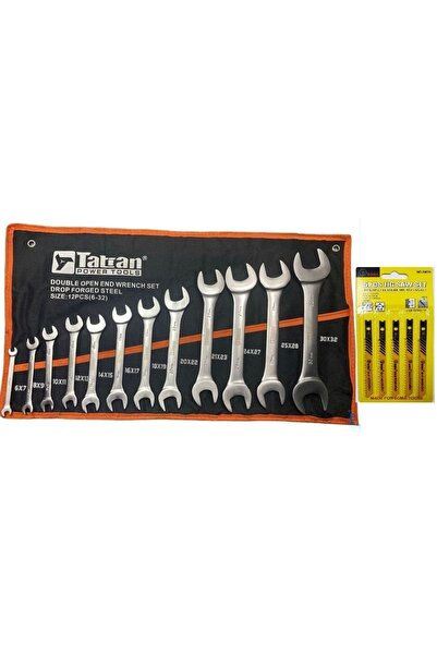 Genel Markalar Makro Anahtar Takımı Düz Iki Ağız Anahtar Seti 6x32 Mm