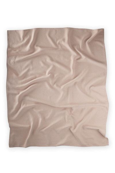 Cigit Babydecke aus Baumwolle mit Strohmuster (gewaschen) 93x100 cm +/- 3 cm Beige