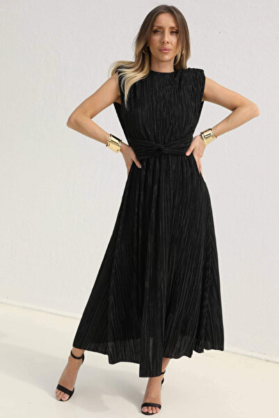 MOZENA Rochie midi plisată