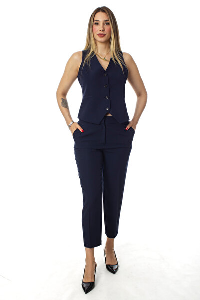 ZARAZA ARKA ÇİFT PENSLİ PANTOLON