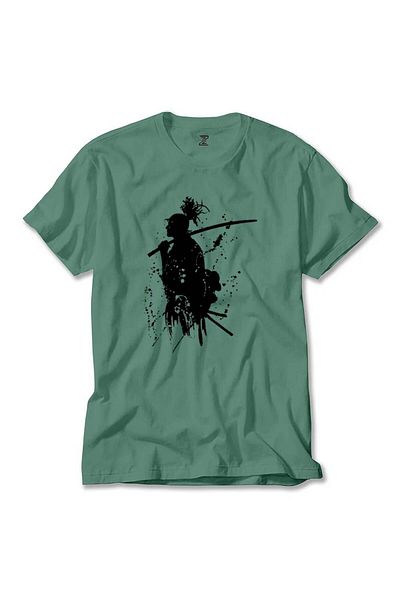 Z zepplin Πράσινο μπλουζάκι Miyamoto Musashi Samurai