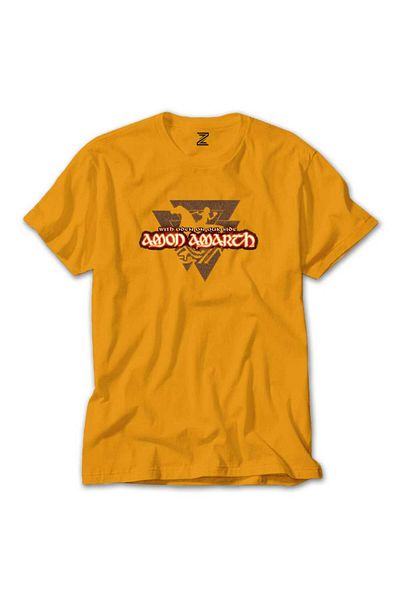 Z zepplin Amon Amarth - Κίτρινο T-shirt σε στυλ Oden