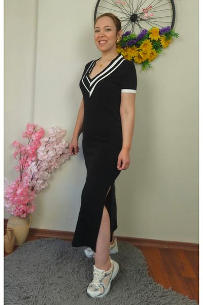 GAMZE ALPTEKİN Rochie din șifon fără mâneci - Fusta cu nervuri