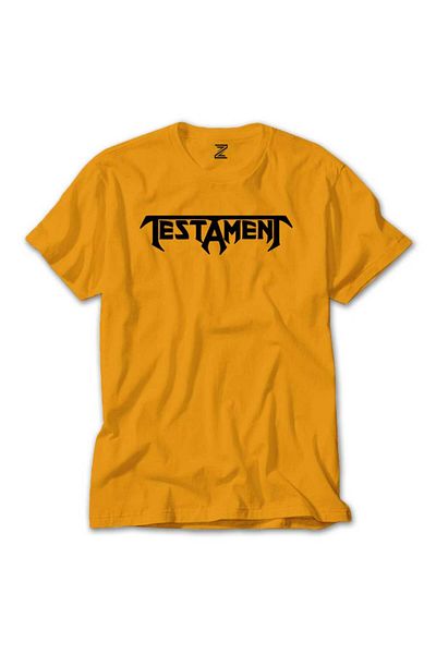 Z zepplin Testament Logo Texti - Κίτρινο T-Shirt