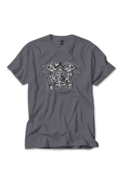 Z zepplin Amon Amarth Vikings - Grey Fluffy T-Shirt