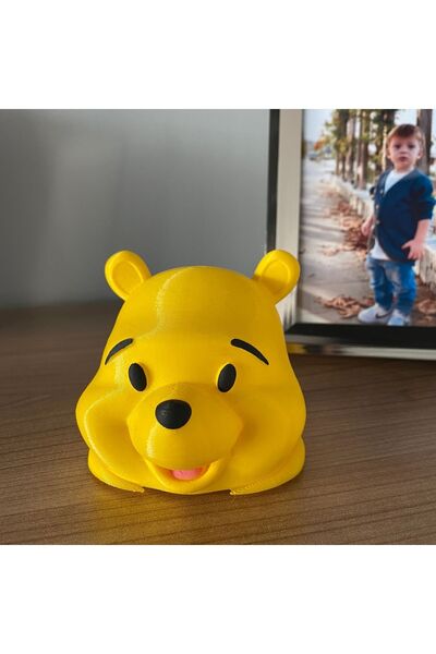 Root Made Winnie The Pooh Tealight Mumluk Sevimli Ayı Aydınlatma Pilli Tealight Ayı Kafası Çocuk Odası Dekoru