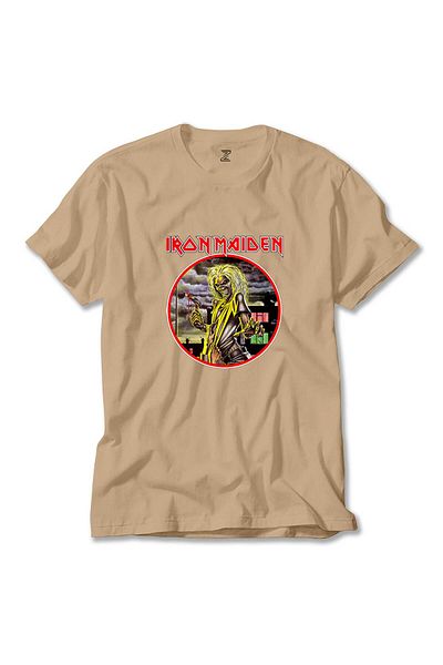 Z zepplin Iron Maiden Killers - Κρεμ T-Shirt