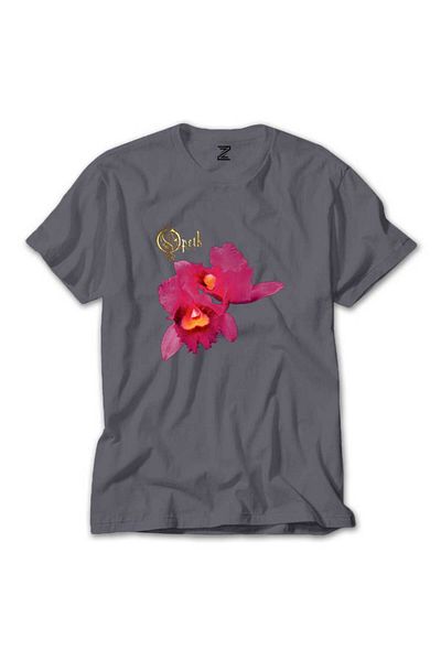 Z zepplin Γκρι μπλουζάκι με σχέδιο Opeth Orchid