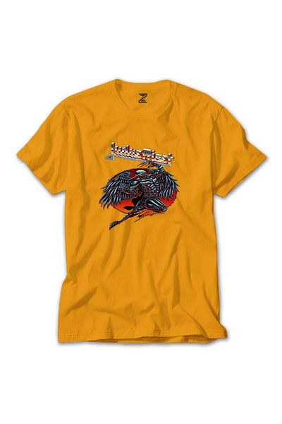 Z zepplin Judas Priest Angel - Κίτρινο T-shirt