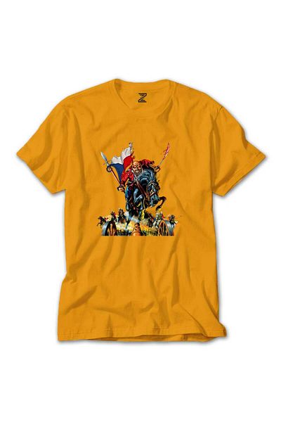 Z zepplin Iron Maiden Warriors - Κίτρινο T-shirt