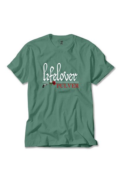 Z zepplin Πράσινο T-Shirt Lifelover Powder Text