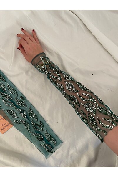 Butik Özel kristal taşlı Kolluk eldiven