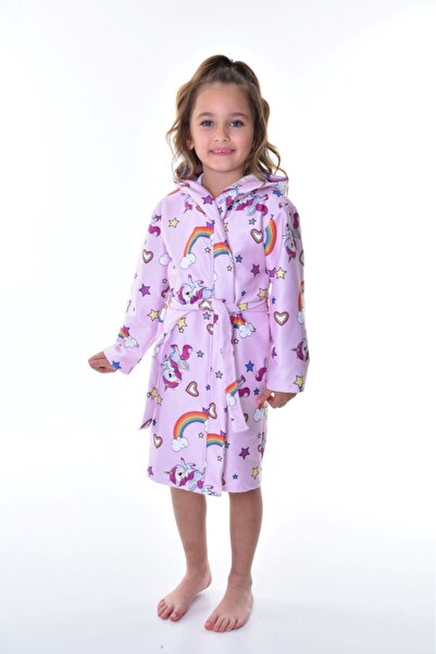 Rs Ramuni Kız Çocuk Bornoz Unicorn