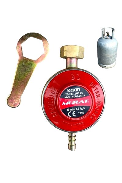 Murat vanalı tüp dedantörü uzun ev tüpü başlığı aygaz ipragaz her marka uzun vanalı tüpe uyumlu.