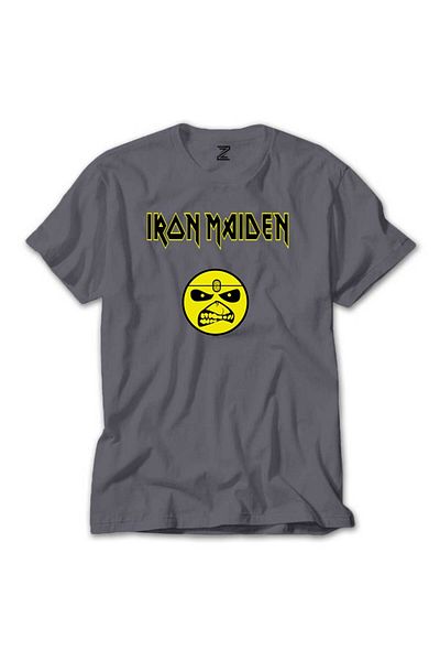 Z zepplin Μπλουζάκι Iron Maiden Grey Facial
