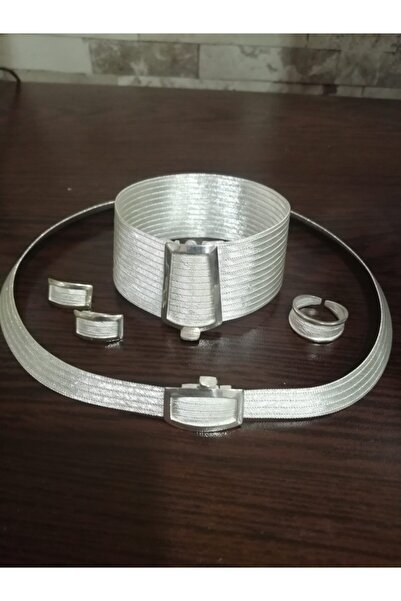 asaf kuyumculuk Trabzon Hasırı Klasik Toka Modeli 13 Sıra Bileklik 5 Sıra Gerdanlık Yüzük Ve Küpe