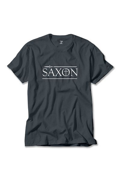 Z zepplin Καπνιστό μπλουζάκι με λογότυπο Saxon