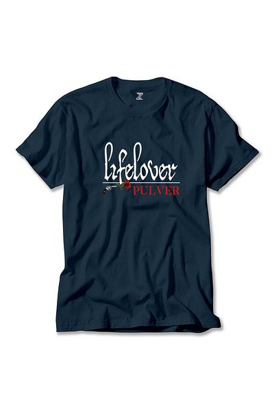 Z zepplin Lifelover Pulver Text - Navy Blue T-shirt