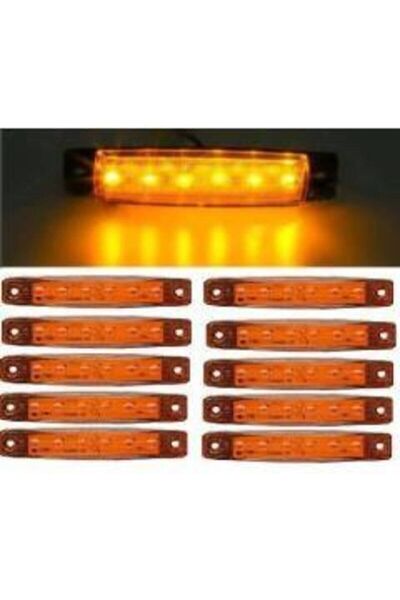 EMIR 10 Adet 6 Ledli Parmak Led Dorse Lamba24v Sarı Renk
