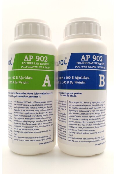 Ancapol Sıvı Plastik Döküm Reçinesi (0,5A 0,5B) 1 Kg Set