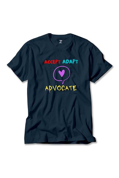 Z zepplin Navy Blue Advocate T-Shirt - Accept Adapt