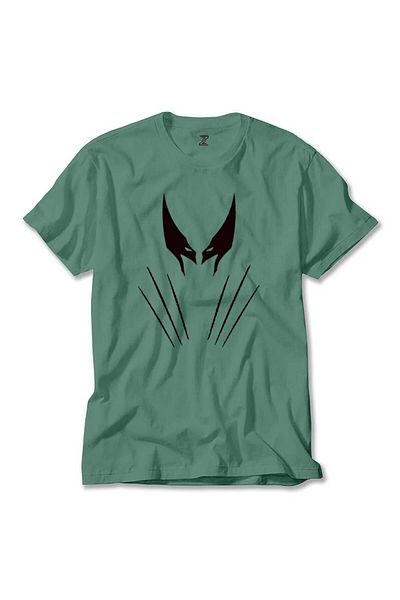 Z zepplin Wolverine X Men - Πράσινο T-Shirt