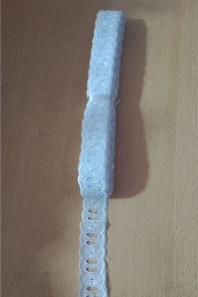 GÜZEL KAMAN Scallop Cream for Passing to Scallop Intermediate Ribbon 2.5 cm 9 Meters Very Tight Quality Beautiful