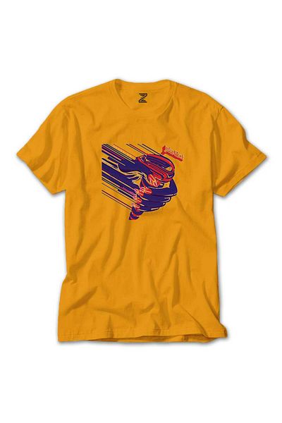 Z zepplin Judas Priest Turbo - Κίτρινο T-Shirt