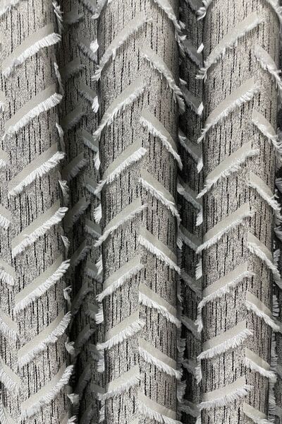 Cortibo Harmony Series - Gray Tufted Background Curtain with 1 to 2 Sparse Pleats