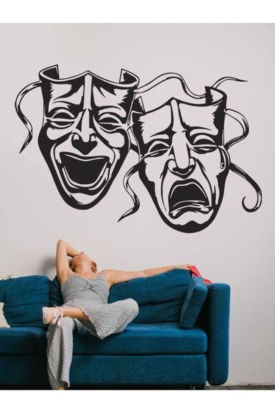 Teknik Reklam ملصق ملصق إبداعي لقناع المسرح والدراما