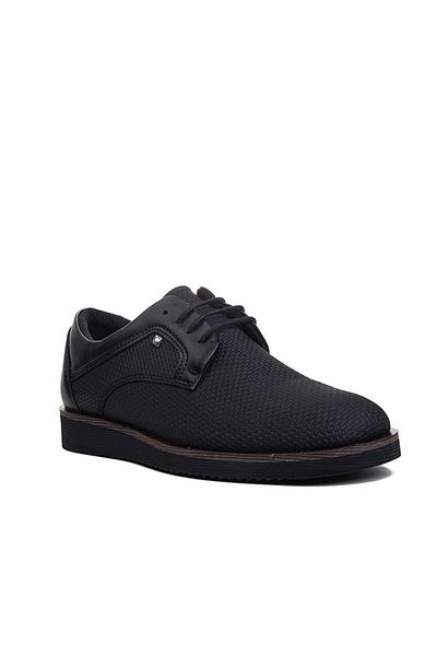 CONTEYNER Men's 192 Braided Black Oxford Shoes