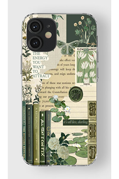 moonset Iphone 12 / 12 Pro Uyumlu Be The Energy Kolaj Tasarımlı Baskılı Şeffa...