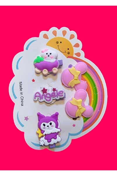 MONİCATİME Set de 5 catarame din silicon pentru copii - cu cleme și elastic