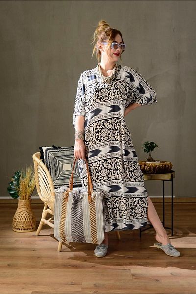 Rabiossa Oversize Women's Bhem Long Dress