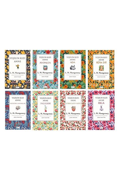 Koridor Yayıncılık Yeşilin Kızı Anne 8 Kitaplık Ful Set (bez Ciltli)