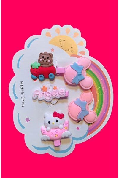 MONİCATİME Set de 5 catarame din silicon pentru copii - cu cleme și elastic