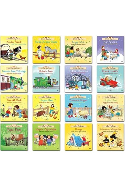 TÜRKİYE İŞ BANKASI KÜLTÜR YAYINLARI 1. Sınıf Ilk Okuma Çiftlik Öyküleri Set 16 Kitap Heather Amery Iş Bankası