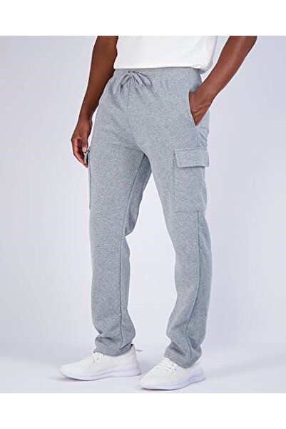 THE WHITE Ανδρικό Φούτερ - Γκρι, με τσέπες τύπου Cargo