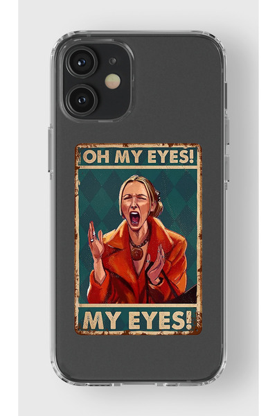 moonset Iphone 12 Mini Uyumlu Phoebe Tasarımlı Baskılı Şeffaf Telefon Kılıfı