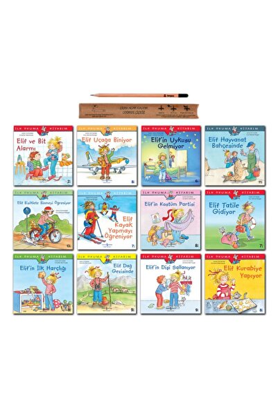 TÜRKİYE İŞ BANKASI KÜLTÜR YAYINLARI Ilk Okuma Kitabım Elif Serisi 12 Kitaplık...