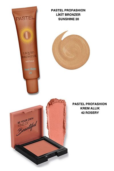 Pastel Profashion Cream Blush 42 Rosery Liquid Bronzer Sunshine Set of Two with 20 Advantageous Prices
