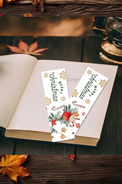 tsugame Yeni Yıl - Yılbaşı Temalı Özel Tasarım- Hediyelik- Farklı ve Yaratıcı Kitap Ayracı - 1 Adet
