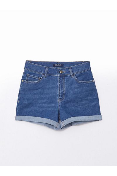 LC Waikiki Dámské džínové kraťasy Slim Fit