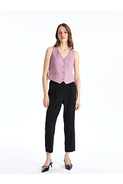 LC Waikiki Dámské kalhoty standardního střihu s elastickým pasem