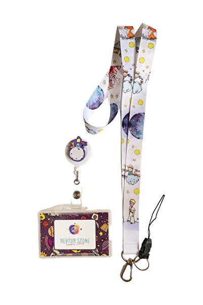 neptünstore Σετ 3 τεμαχίων Prince White με κορδόνι για το λαιμό και το τηλέφω...