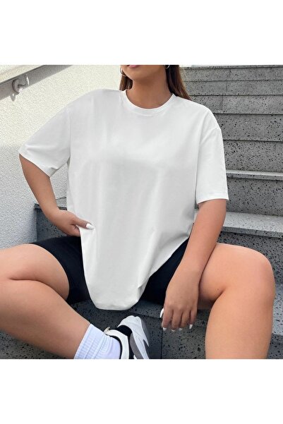 THE WHITE Λευκό Oversize Γυναικείο T-Shirt