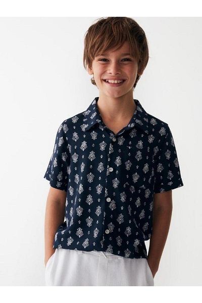 NK Premier Patterned Boy's Shirt