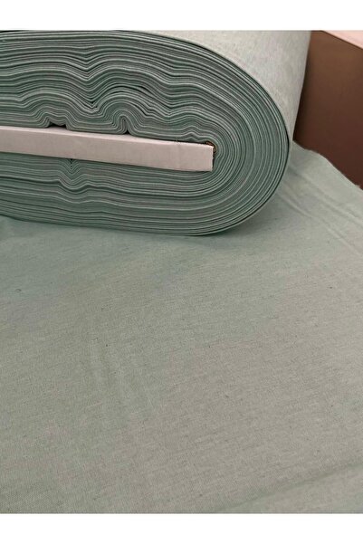 KAMİZ Πανί Παπλωματοθήκη Mint Green - Φύλλο, Πλάτος: 240 εκ