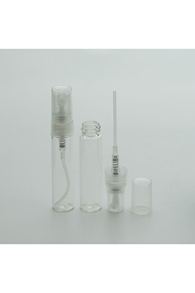 D&B YOL Boş Parfüm Şişesi 5 ml (10 ADET) (TEKRAR DOLDURULABİLİR) Şeffaf Boş Şişe