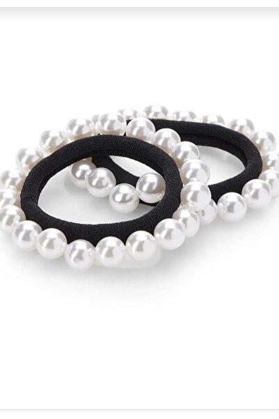 MSL AKSESUAR AKSESUAR 2 Lİ İNCİLİ LASTIK TOKA